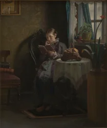 Anna Ancher leyendo